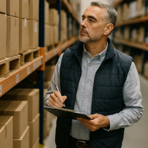 Personal revisando inventario