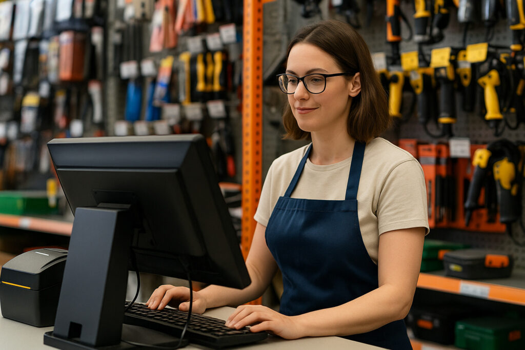 Personal encargado de compras realizando proceso en Impera ERP