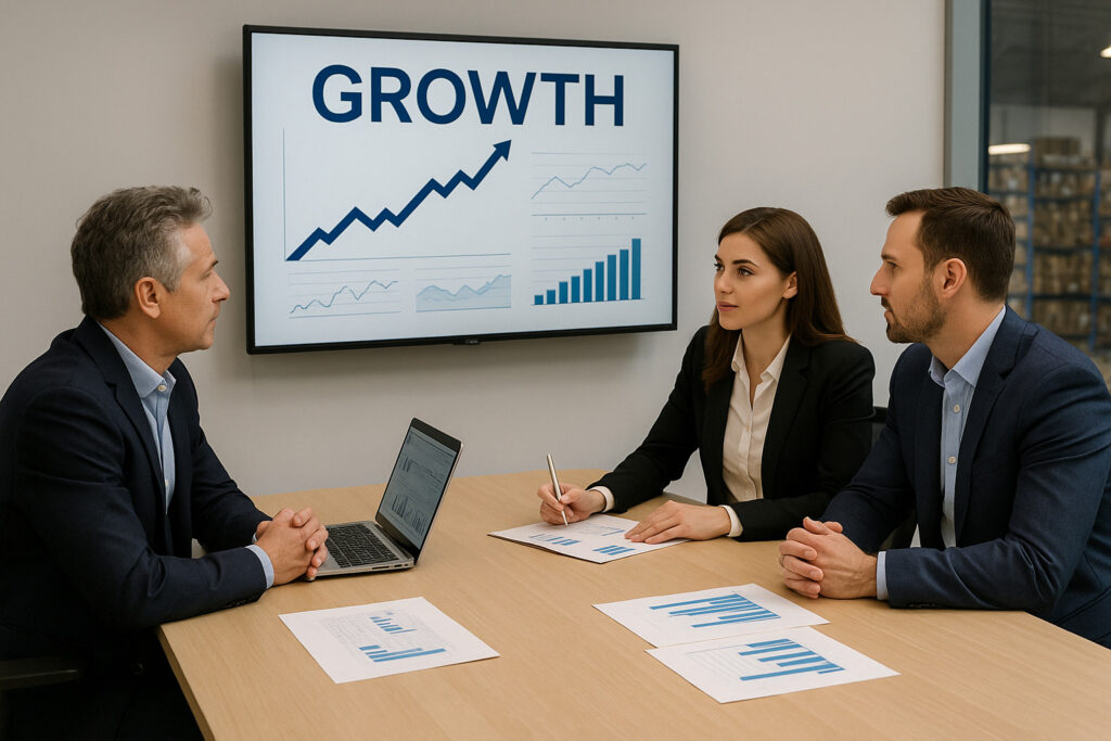Personal analizando situación financiera